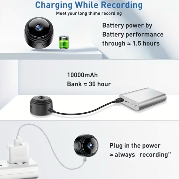 Compact Black Mini Camera - Picture 7 of 8